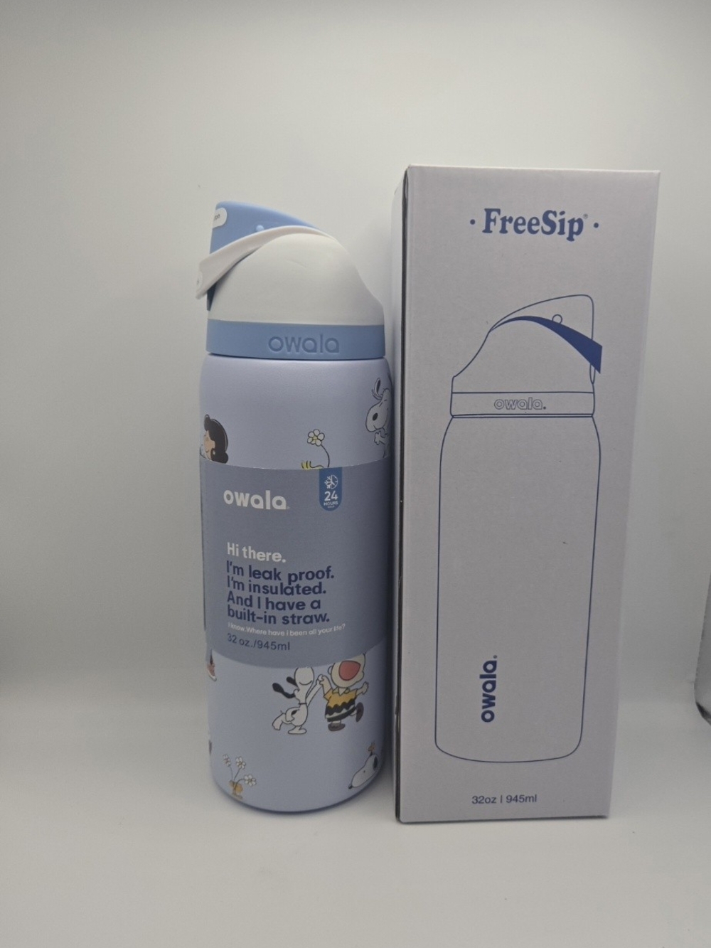 Owala FreeSip Insulated Kids Bottle with Built-In Straw - Light Blue